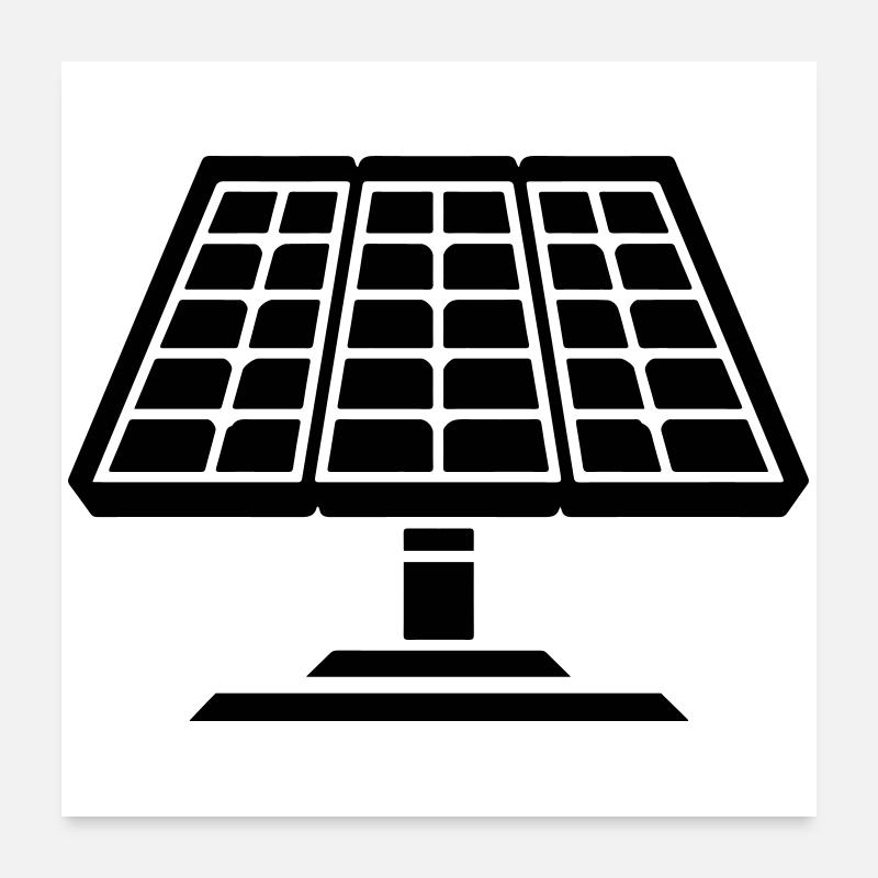 Panneaux solaires Poster 60 x 60 cm