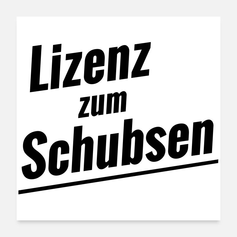 Licence pour pousser Poster 60 x 60 cm