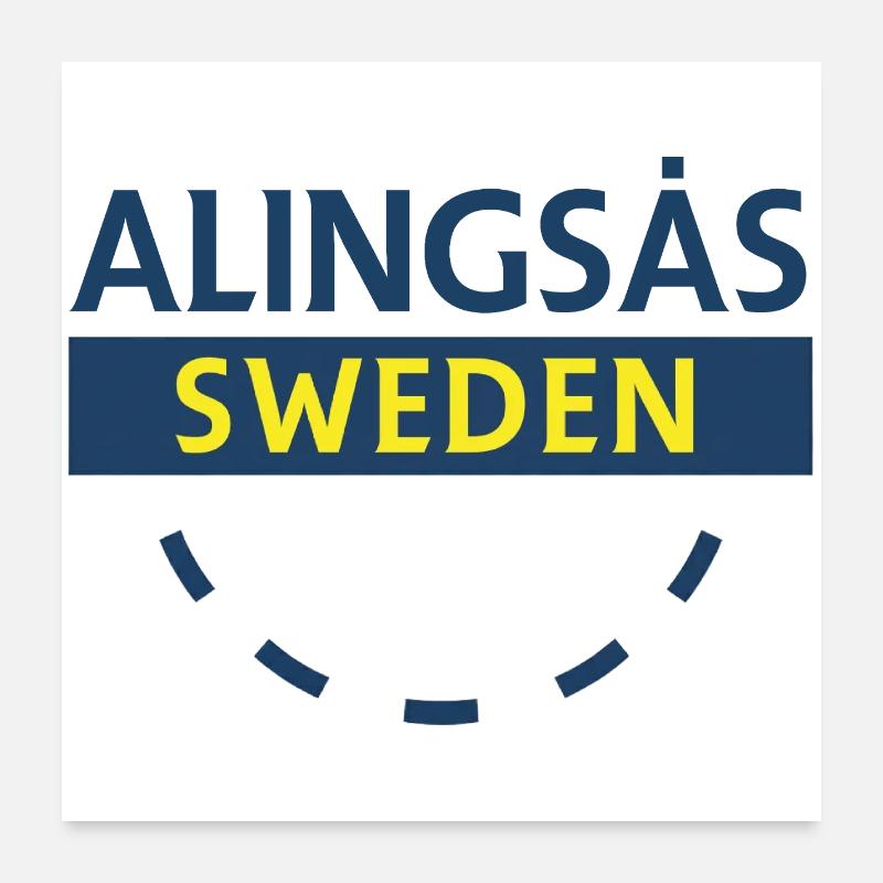 Alingsås Suède Panneau Poster 60 x 60 cm