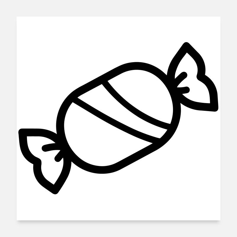 candy Poster 24" x 24" (60x60 cm)