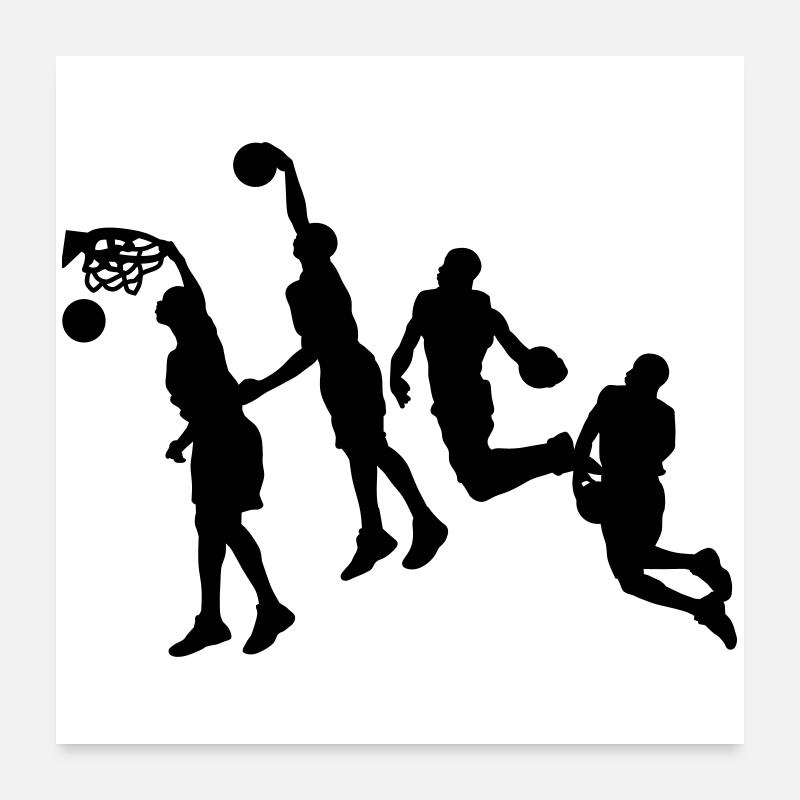 Basketball Poster 24" x 24" (60x60 cm)
