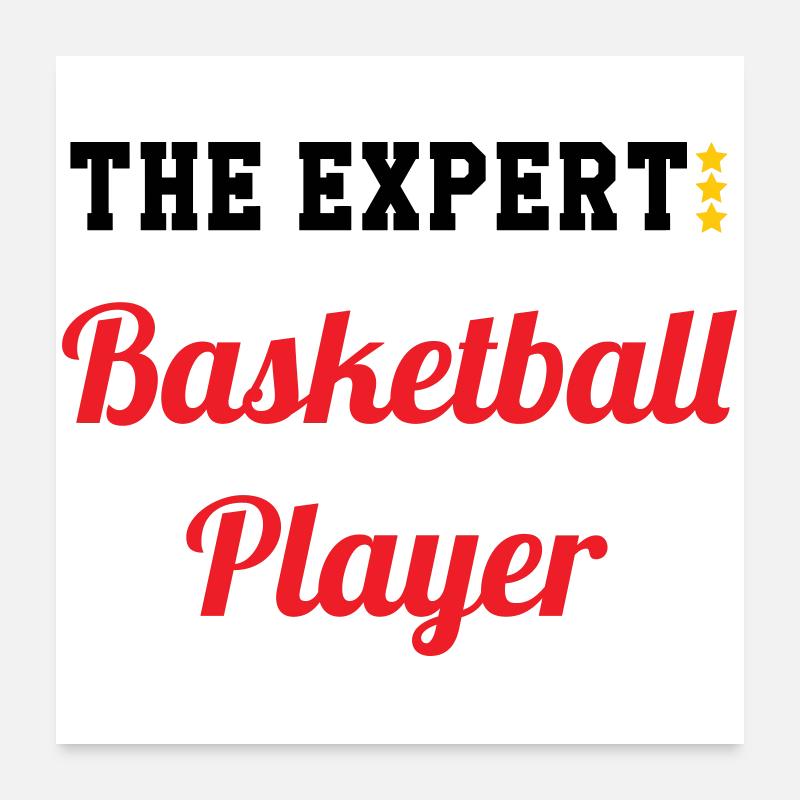 L'Expert du Basket Poster 60 x 60 cm