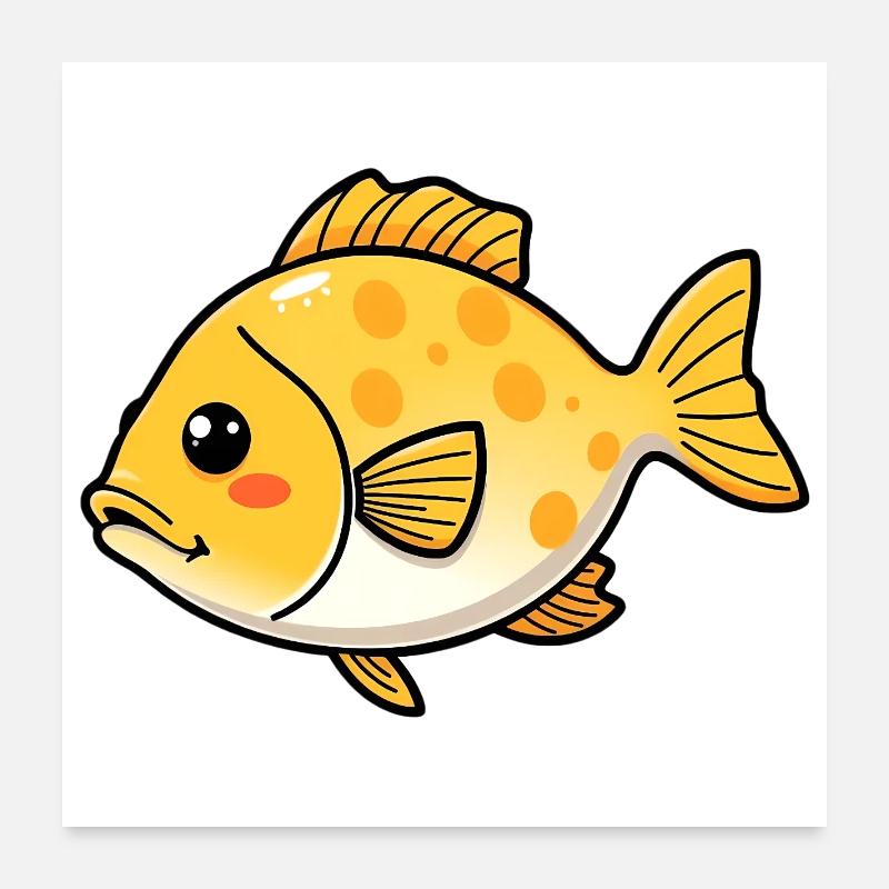 Fisch Poster 60x60 cm