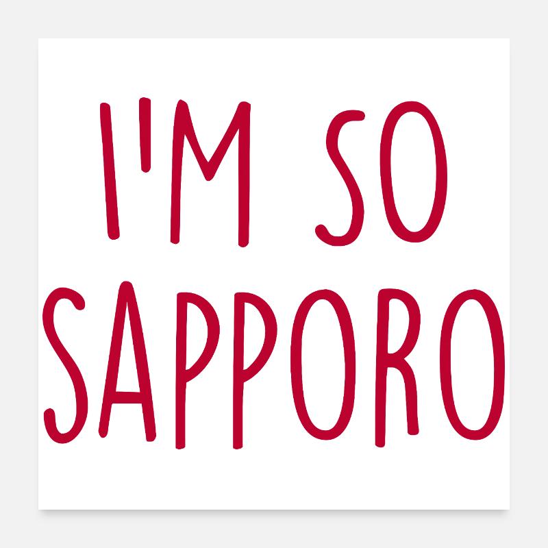 Sapporo, Japon Poster 60 x 60 cm
