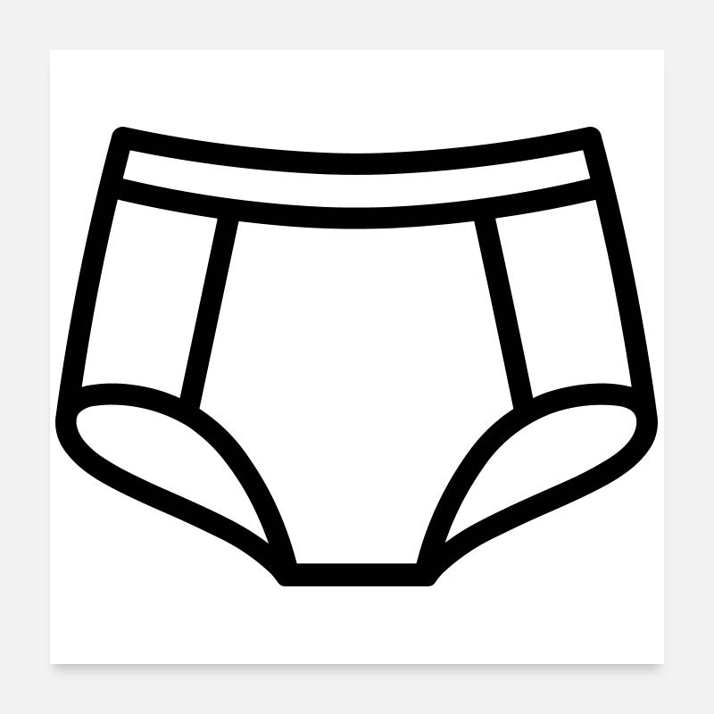 caleçon Poster 60 x 60 cm