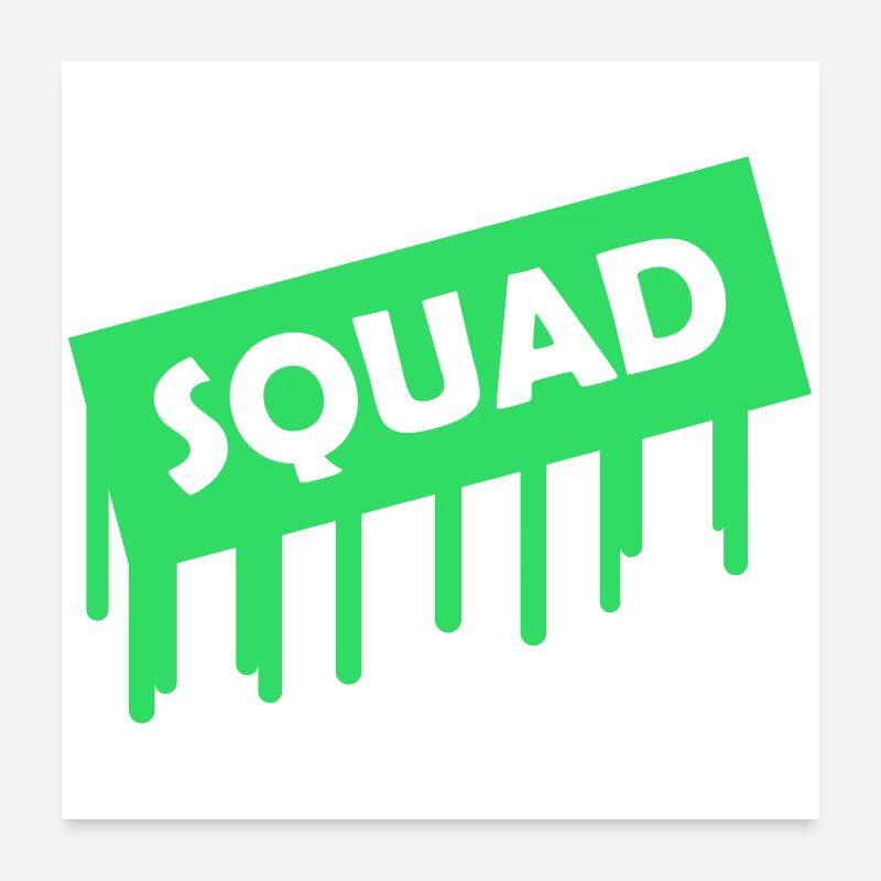 Squad Poster 24" x 24" (60x60 cm)
