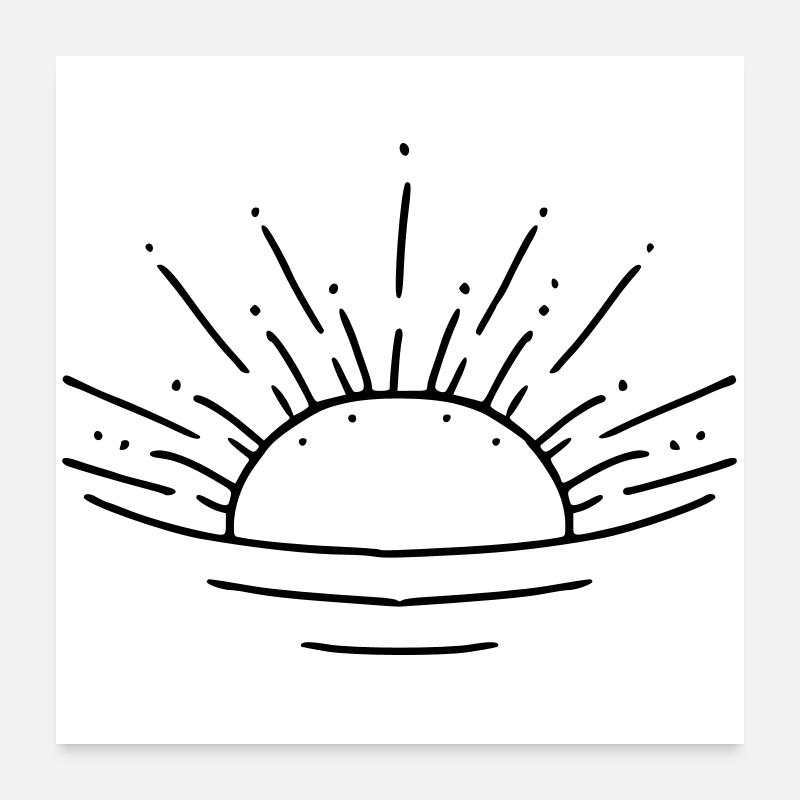 Sunrise Poster 24" x 24" (60x60 cm)