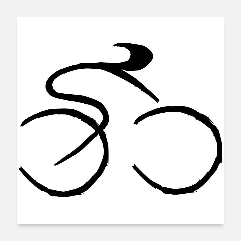 Fahrrad Poster 60x60 cm