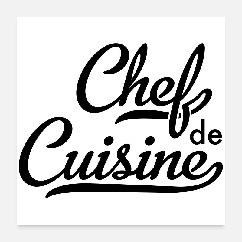 Chef Poster 60 x 60 cm