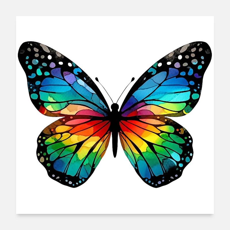 Schmetterling Poster 60x60 cm