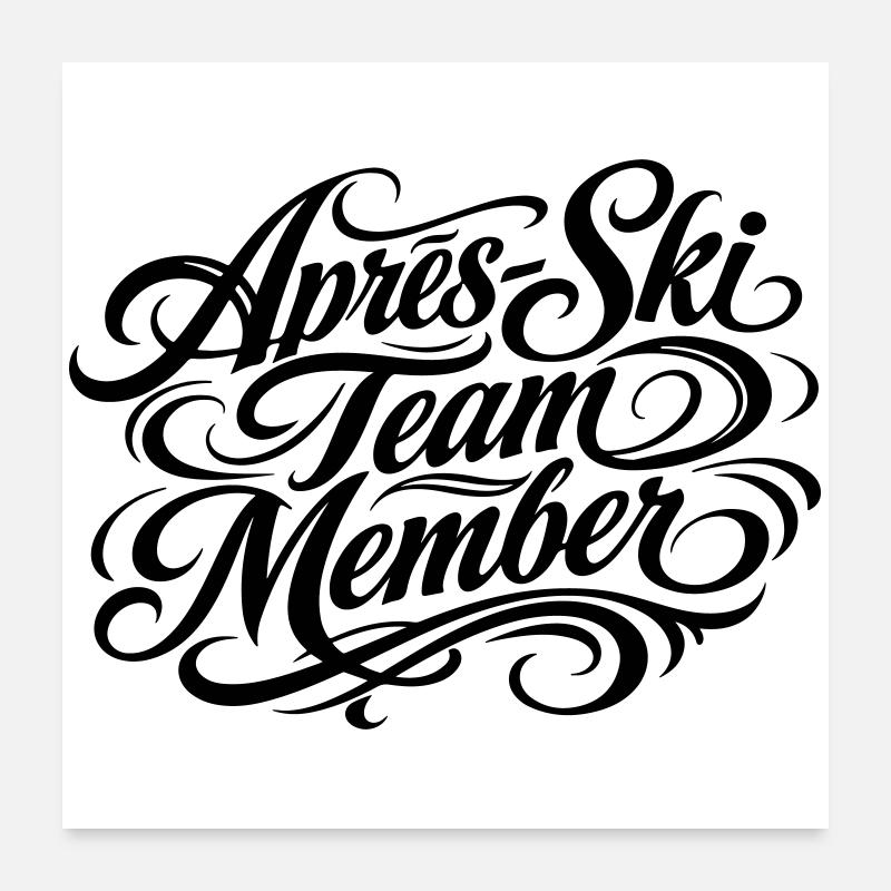 Apres Ski Team Poster 60x60 cm