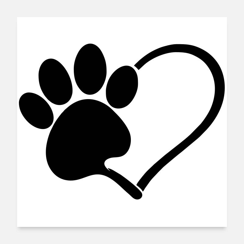 Dogs Love Poster 24" x 24" (60x60 cm)