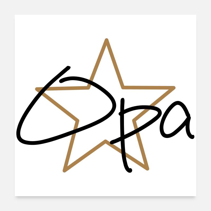 bester Opa Poster 60x60 cm