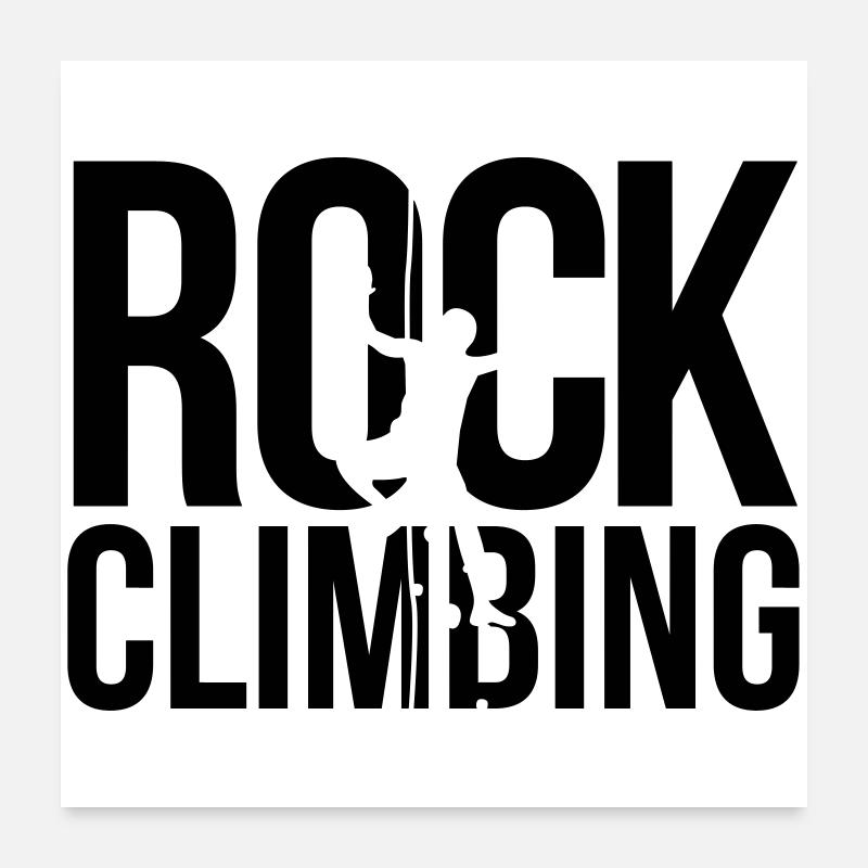 rock climbing Poster 24" x 24" (60x60 cm)