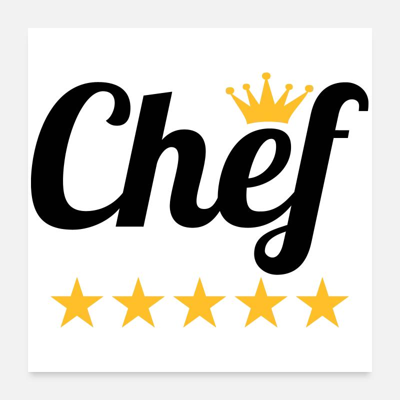 Chef Poster 60 x 60 cm
