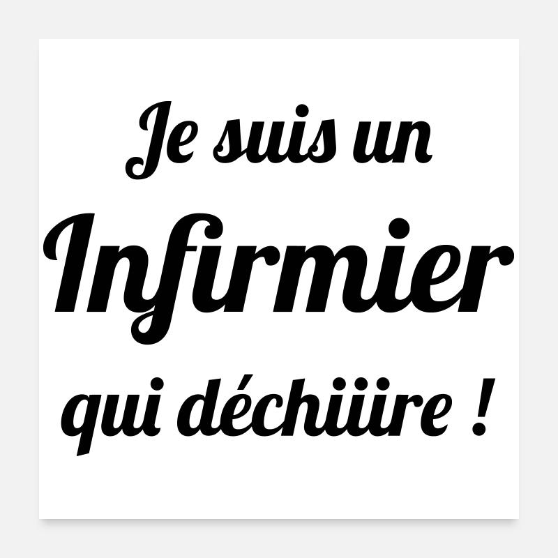 Nurse PKrankenschwester Infirmier Infirmière Poster 24" x 24" (60x60 cm)