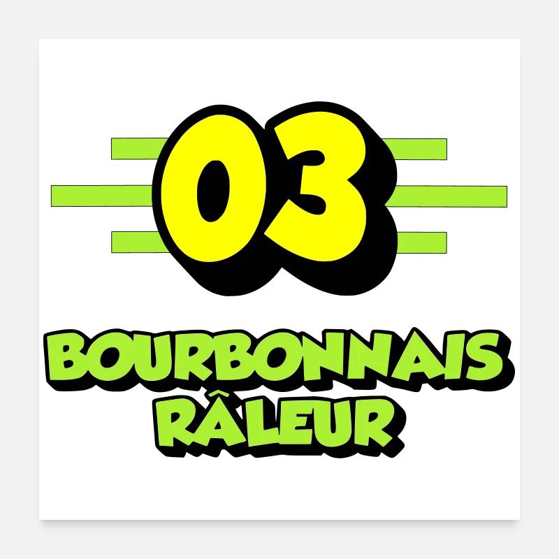 Bourbonnais râleur Poster 60 x 60 cm