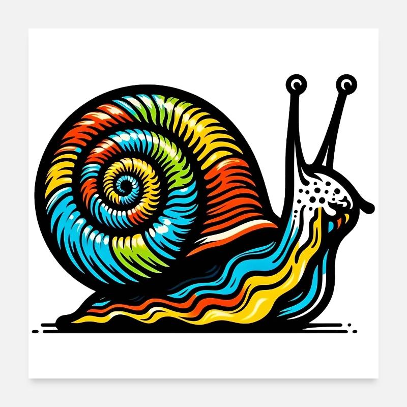 Escargot Poster 60 x 60 cm