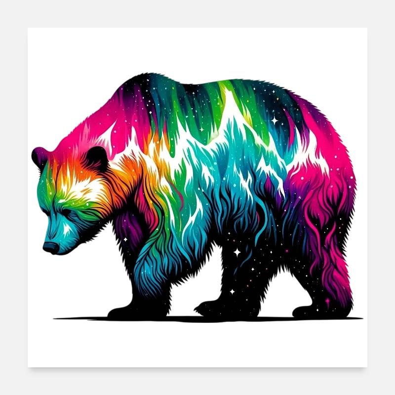 Bär Poster 60x60 cm