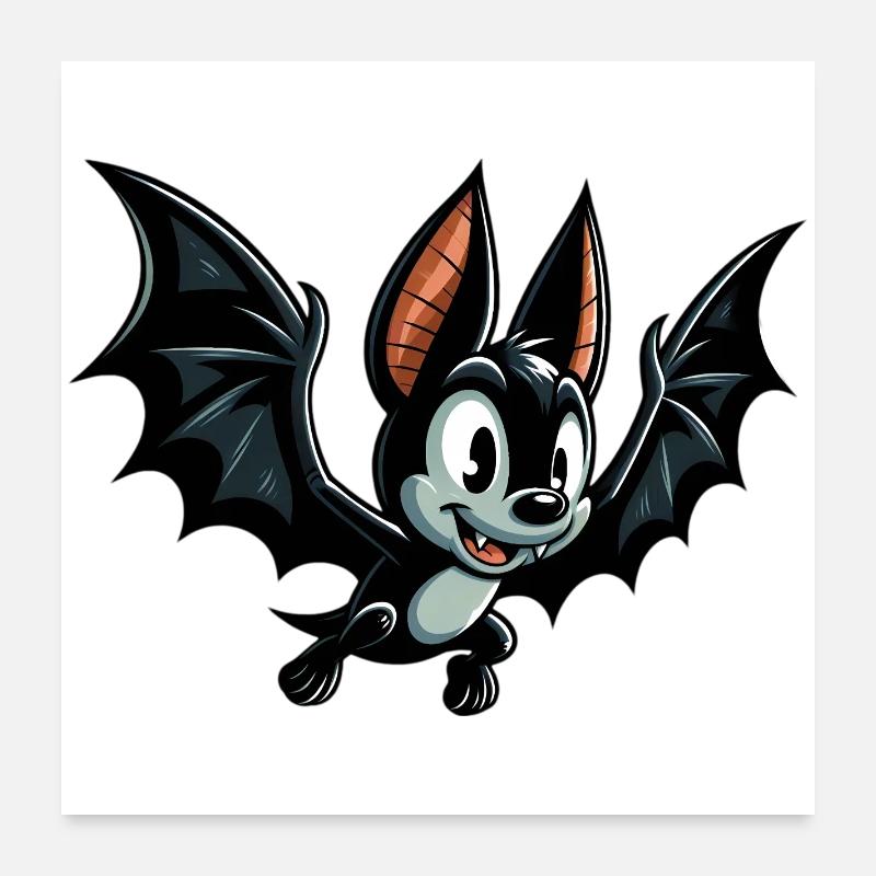 Bat Poster 24" x 24" (60x60 cm)