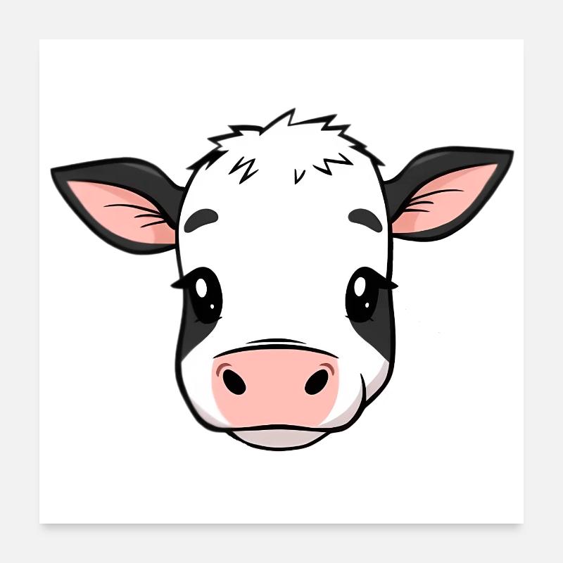 Vache Poster 60 x 60 cm
