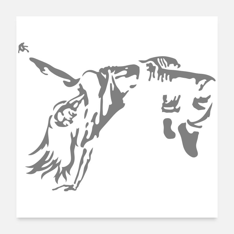 Fille hip-hop Poster 60 x 60 cm