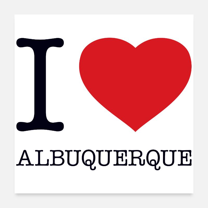 J’adore Albuquerque Poster 60 x 60 cm