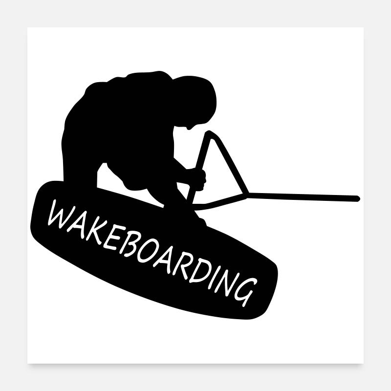 Wakeboard Poster 60 x 60 cm
