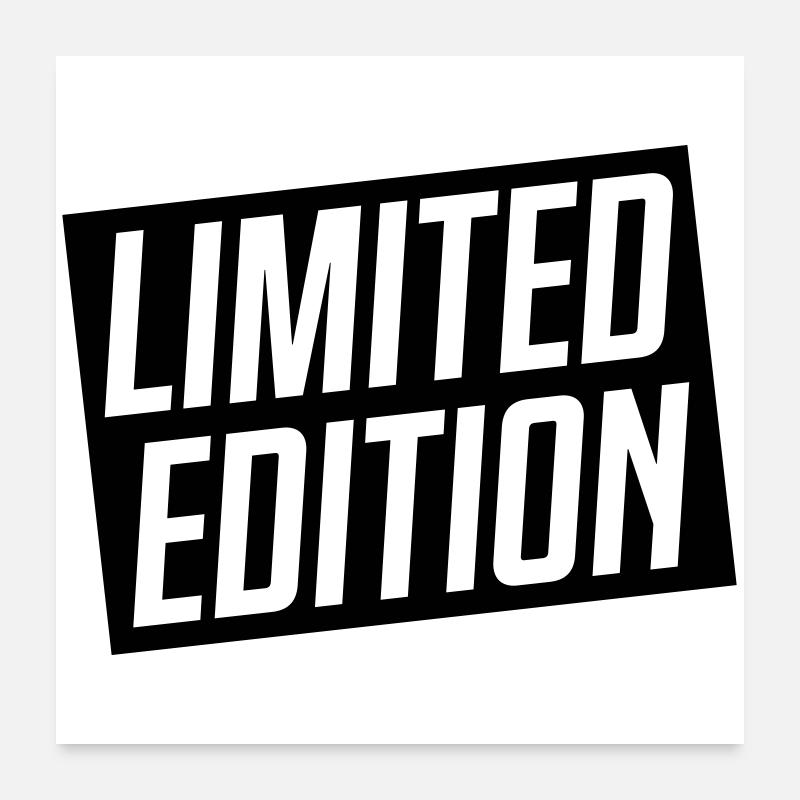 Édition limitée - Poster 60 x 60 cm - blanc
