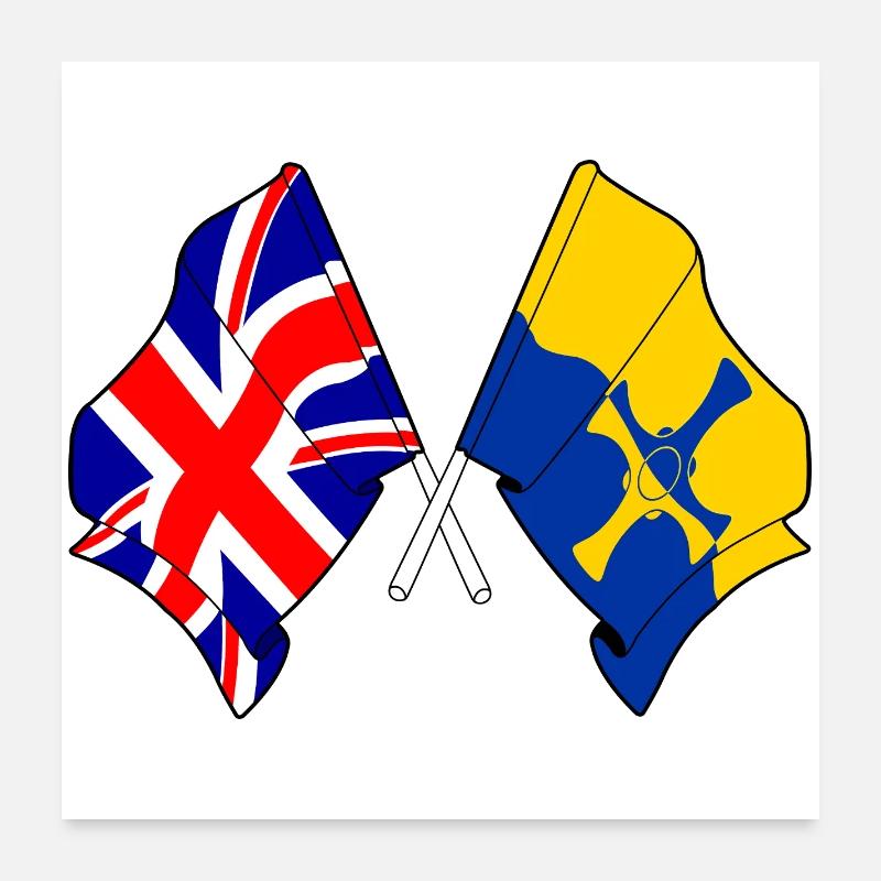 Durham & Great Britain Poster 24" x 24" (60x60 cm)