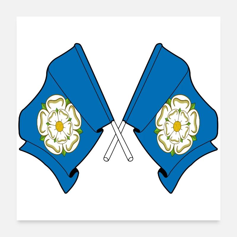 Deux drapeaux franchis – Yorkshire Poster 60 x 60 cm