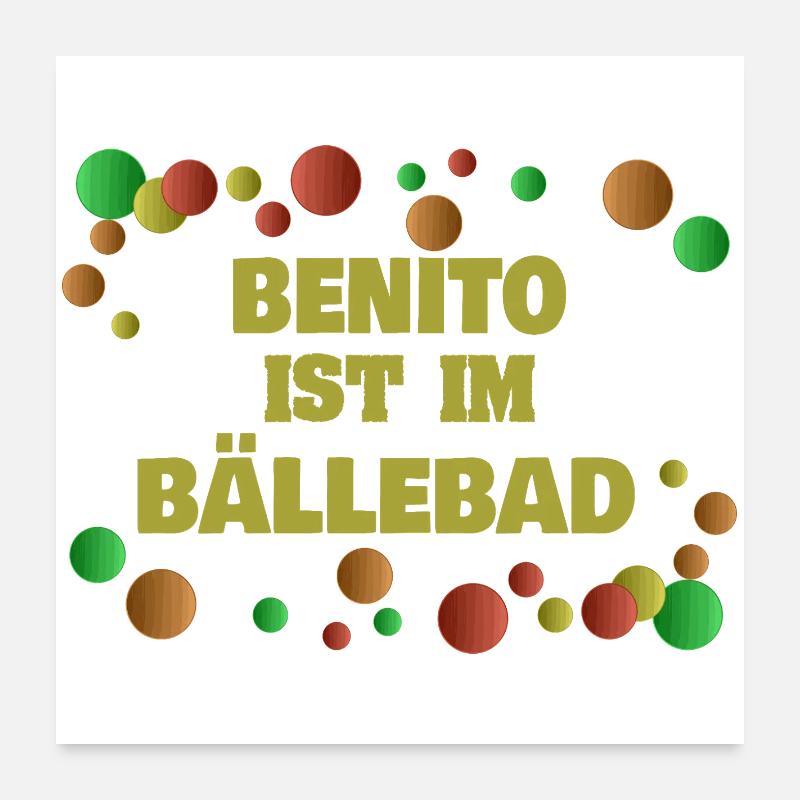Be als Baellebad Poster 60x60 cm