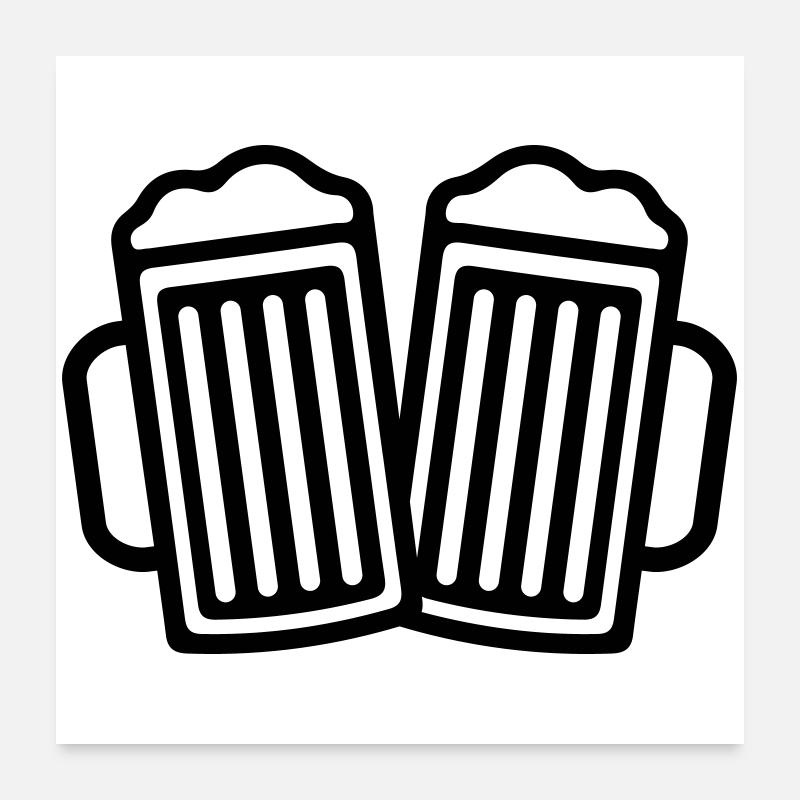 Beer Poster 24" x 24" (60x60 cm)