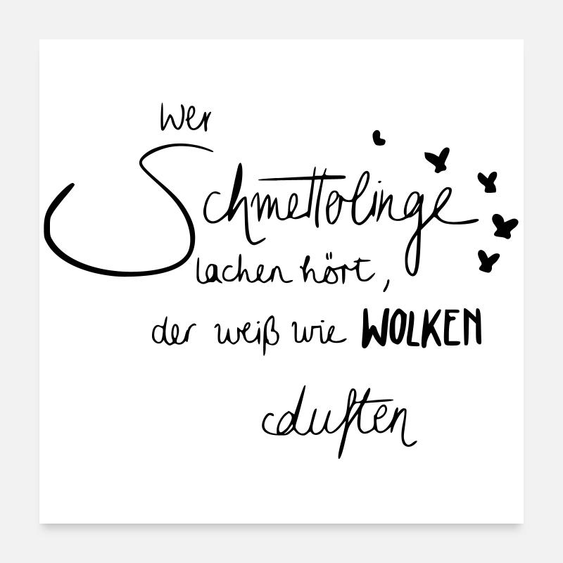 Schmetterlinge Poster 60x60 cm