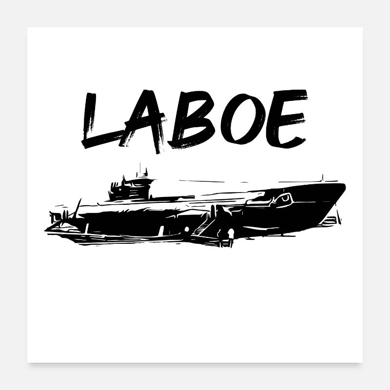 Submarine Laboe Poster 24" x 24" (60x60 cm)