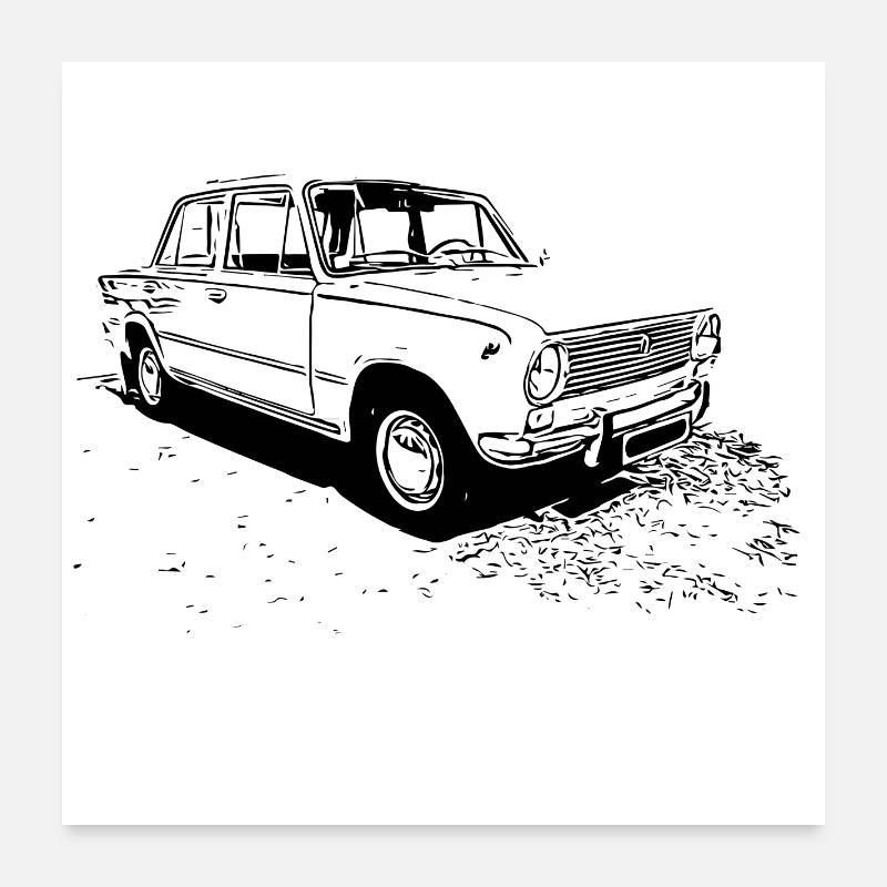 WAS 2101 - Poster 60x60 cm - Weiß
