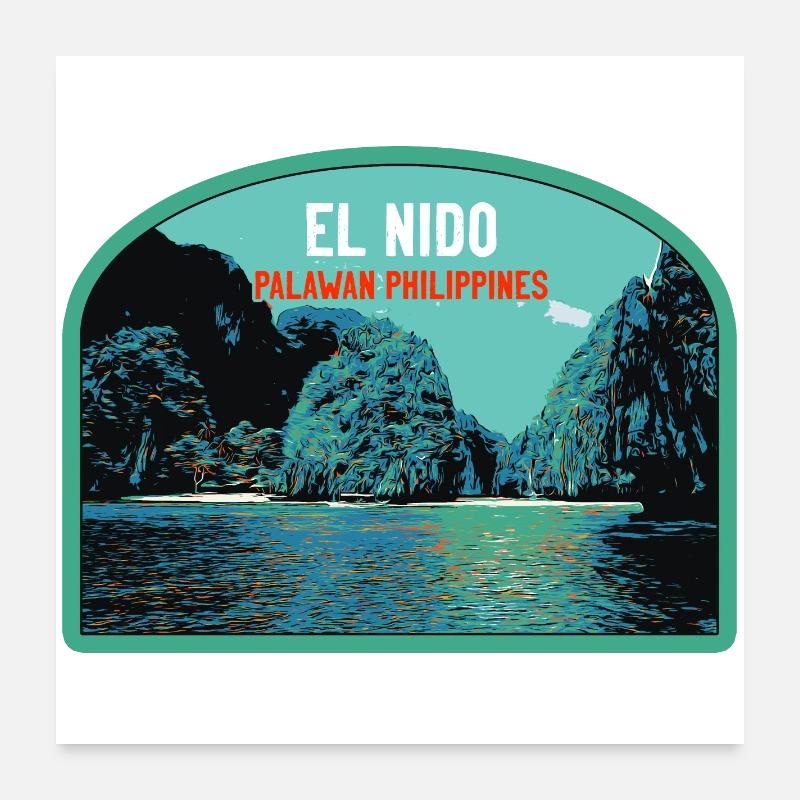 El Nido, Palawan, Philippines, Amazing Cliffs Poster 24" x 24" (60x60 cm)