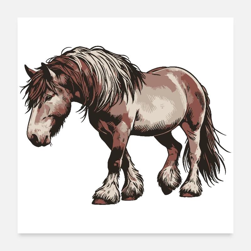 Trot Your Own Path Poster 60x60 cm