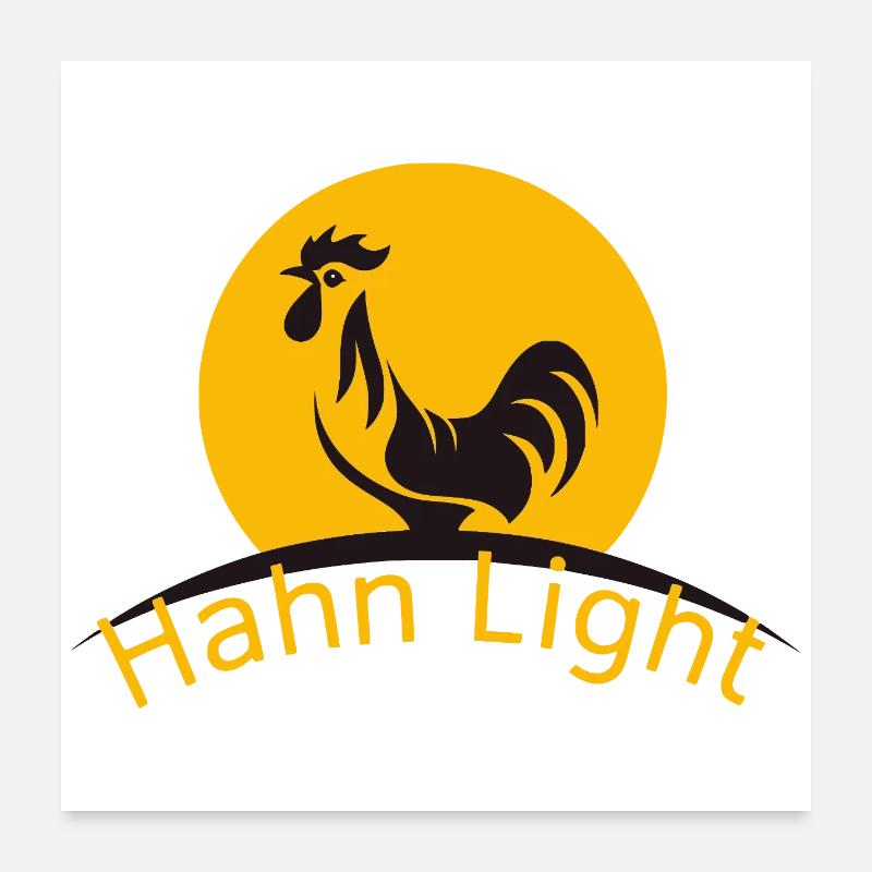 Hahn Light Poster 60x60 cm