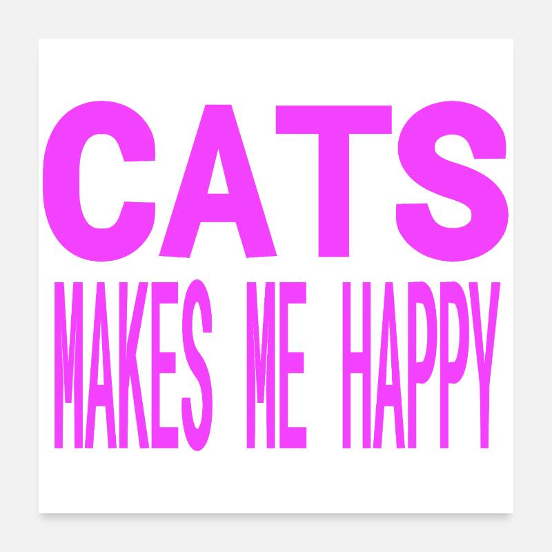 Katzen Poster 60x60 cm