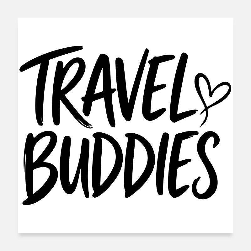 Compagnons de voyage Poster 60 x 60 cm
