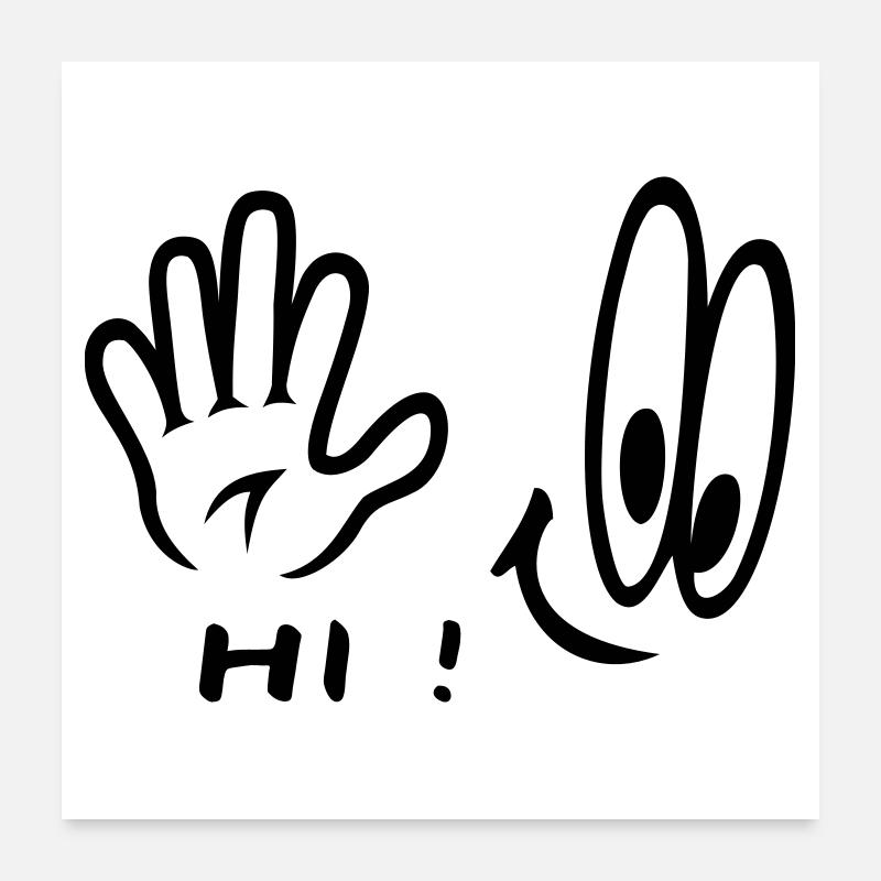The Hand Poster 24" x 24" (60x60 cm)