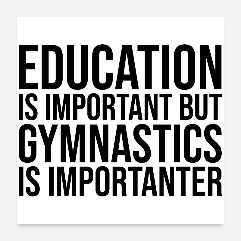 Gymnastik Poster 60x60 cm