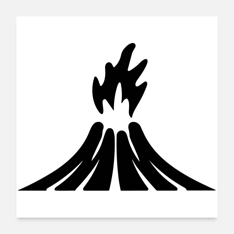 Vulkan Poster 60x60 cm