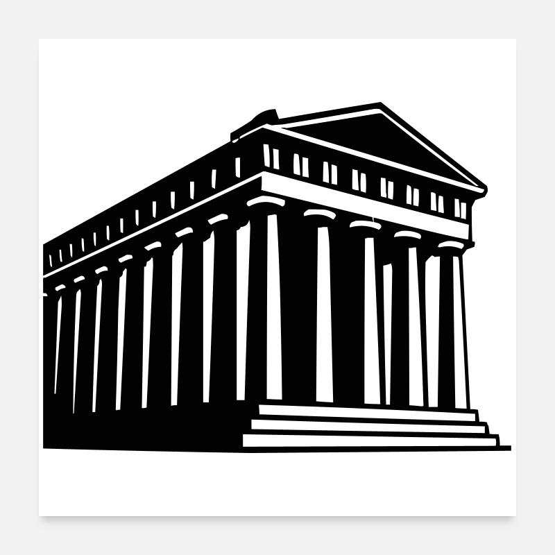 Building Greece Poster 24" x 24" (60x60 cm)