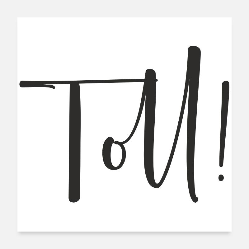 Great – Conception de texte calligraphique Poster 60 x 60 cm