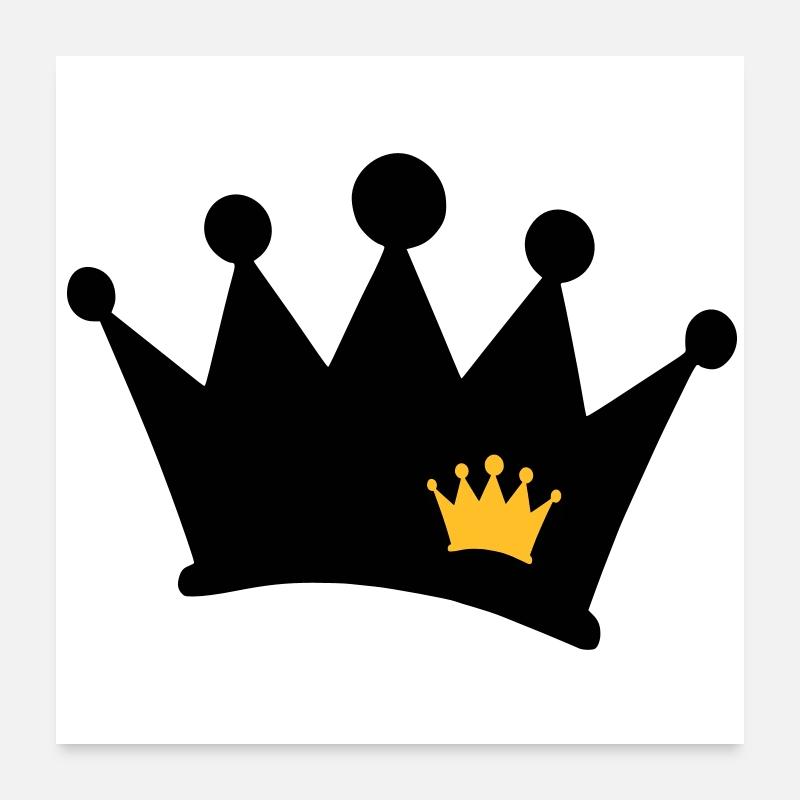 Krone Poster 60x60 cm