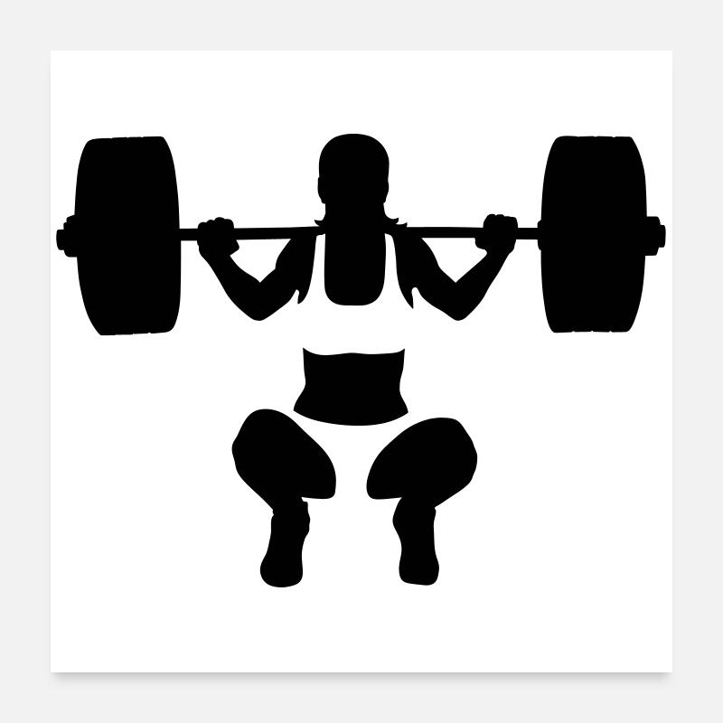 weightlifting Poster 24" x 24" (60x60 cm)