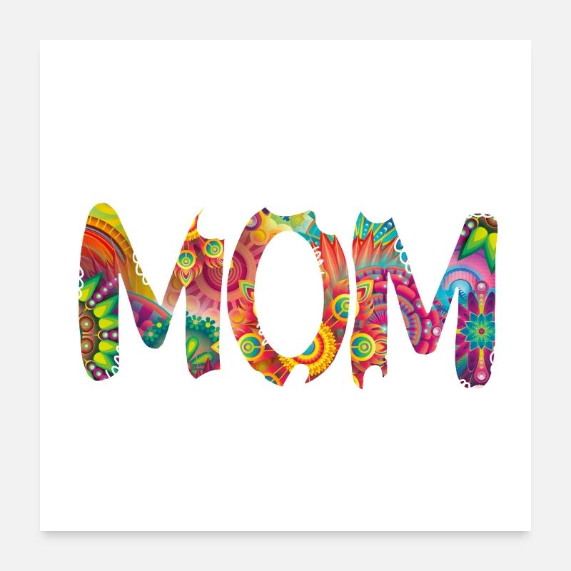 best mom ever muttertag mama Poster 60x60 cm