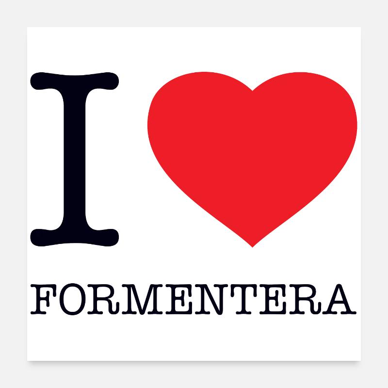 J’ADORE FORMENTERA Poster 60 x 60 cm